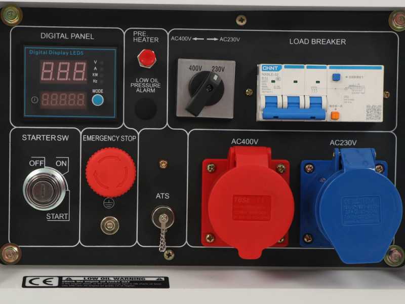 Blackstone SGB 8500 D-ES FP - 6.3 kW Silenced Diesel Power Generator with AVR - DC 6 kW Full-Power