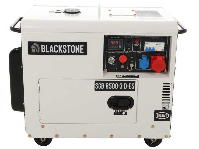 Blackstone SGB 8500-3 D-ES - 6.3 kW Silenced Diesel Power Generator with AVR - DC 6 kW Three-phase