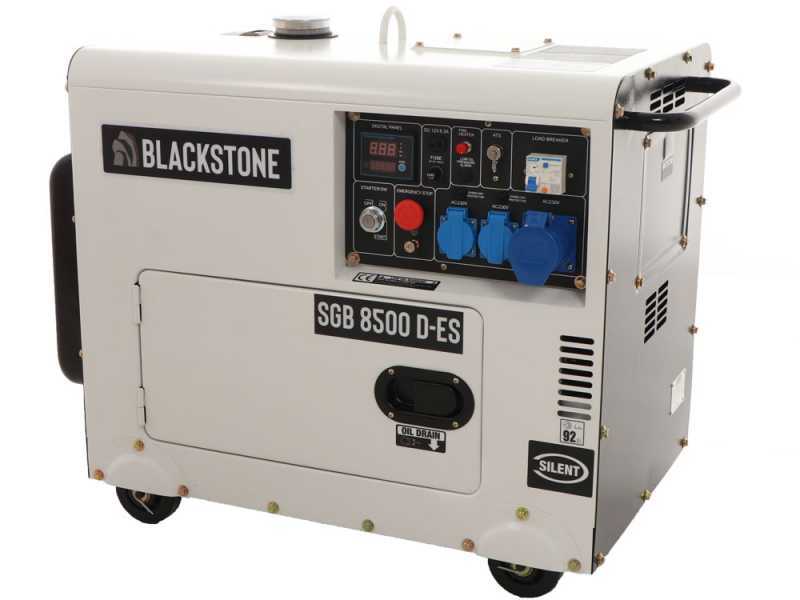 Blackstone SGB 8500 D-ES - 6.3 kW Silenced Diesel Power Generator with AVR - DC 6 kW Single-phase