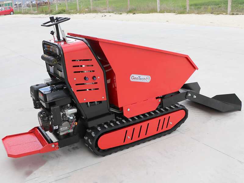 GeotechPro Geoporter 550 DHS Hydro Tracked Power Barrow - Hydraulic Dumper Barrow 500 Kg