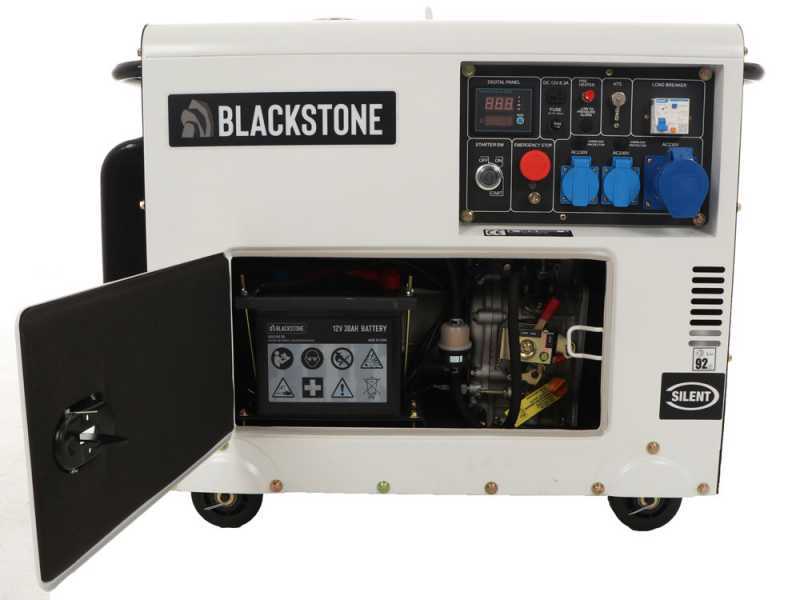 Blackstone SGB 6000 D-ES - 5.3 kW Silenced Diesel Power Generator with AVR - DC 5 kW Single-phase + ATS