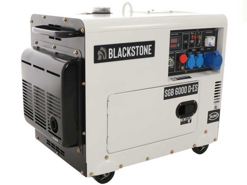 Blackstone SGB 6000 D-ES - 5.3 kW Silenced Diesel Power Generator with AVR - DC 5 kW Single-phase + ATS