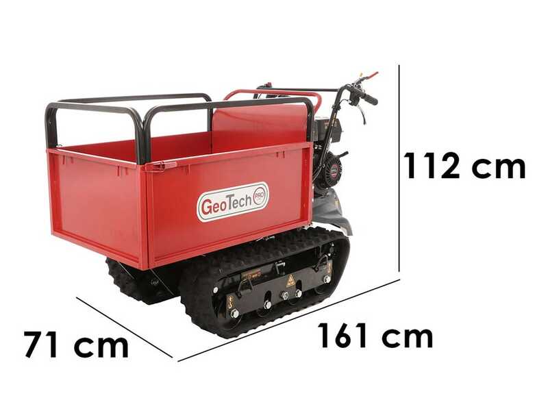 GeotechPro GeoPorter H-540E Hydro Tracked Power Barrow - Hydraulic extendable dumper truck 500 Kg