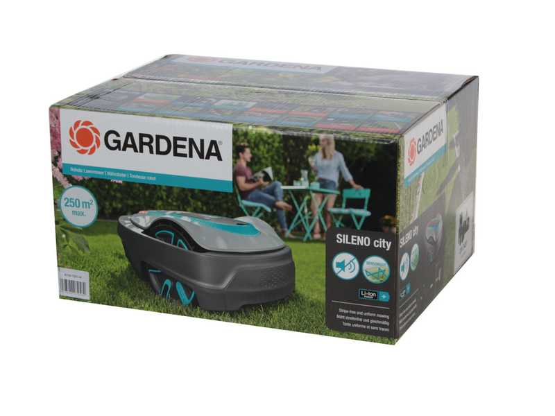 Gardena SILENO city 250 Robot Lawn Mower - With Perimeter Wire