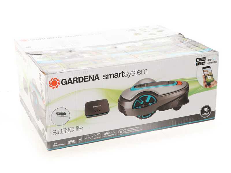 Gardena SILENO life 750 Robot Lawn Mower - With Perimeter Wire and Lithium-ion Battery