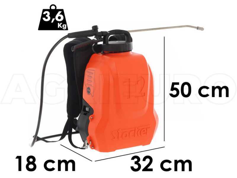 Stocker Ergo 12 - Shoulder Sprayer Pump - Lithium Battery - 12 L - 5 Bar