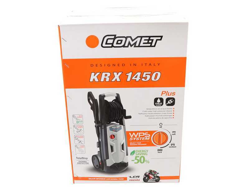 Comet KRX 1450 Plus Electric Cold Water Pressure Washer - Hose Reel - 160 bar