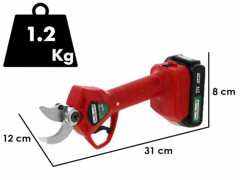 Geotech Electric Pruning Shears - MS 30 - 2 Batteries 2Ah 18V