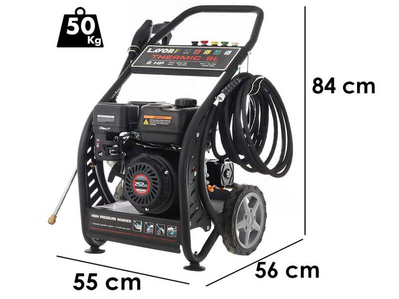 Lavor Thermic 9L Petrol Pressure Washer - Loncin LC175F-2 9HP Engine