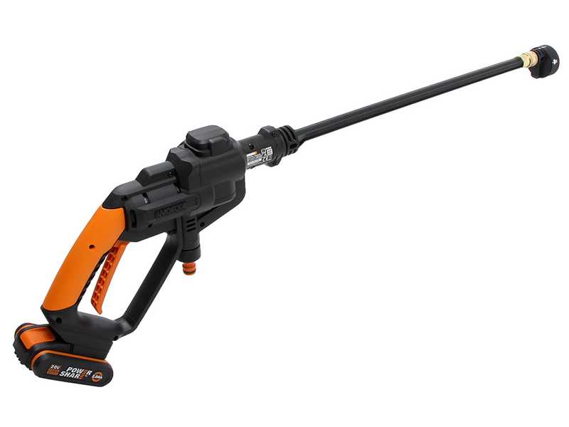 Worx WG620E Pressure Washer Spray Gun 20V Lithium with 2A Powershare battery