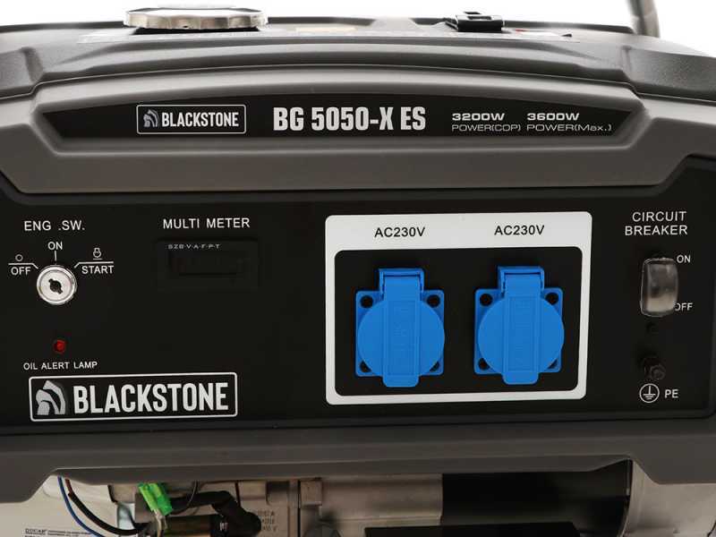 Blackstone BG 5050-X ES - 3.6 kW Power Generator with AVR - DC 3.2 kW Single-phase