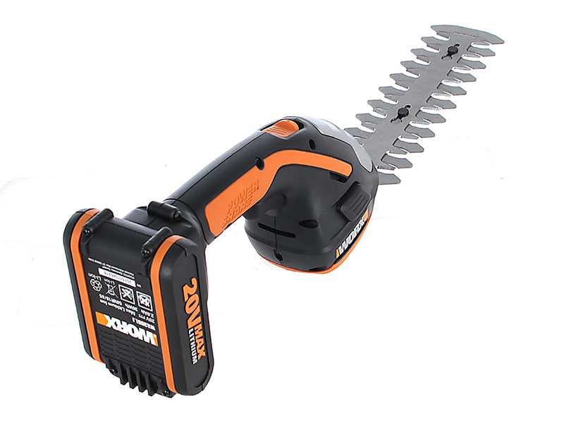 Worx WG801E 4 in 1 cordless grass shear hedge trimmer 20V 2Ah