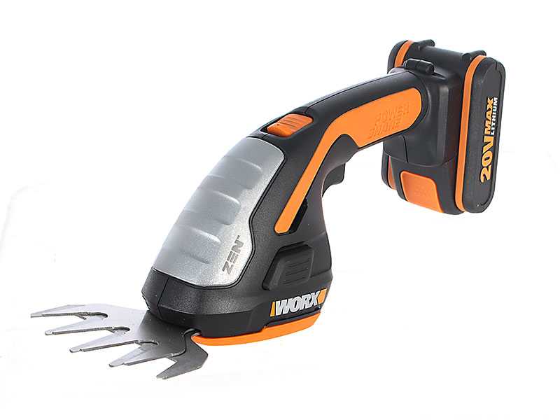 Worx WG801E.9 - 4 in 1 Battery powered grass-cutting shears - BATTERY AND BATTERY CHARGER NOT INCLUDED