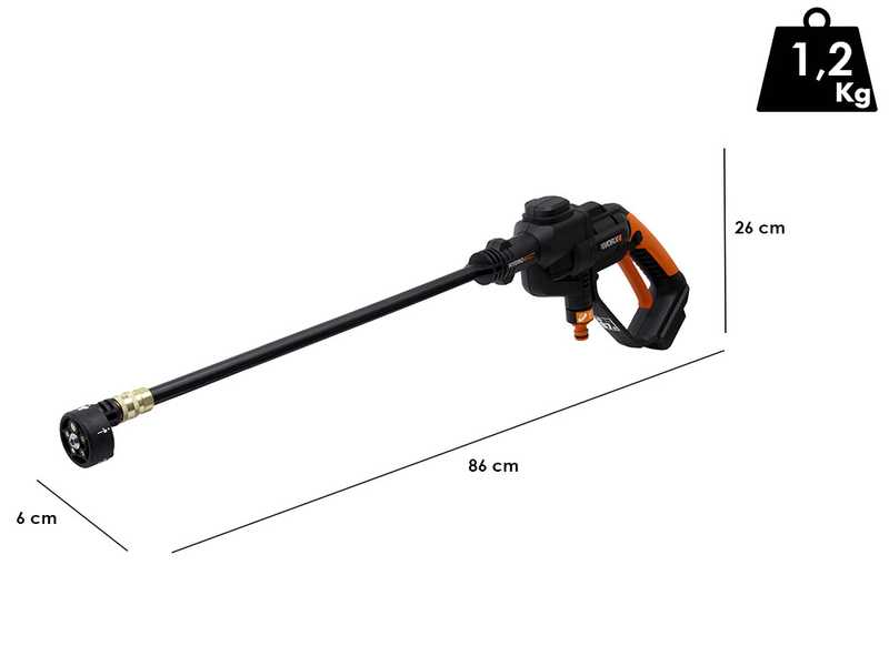 Worx WG620E.9 20V Pressure Washer Spray Gun - SPRAY GUN ONLY, WITHOUT BATTERY AND CHARGER