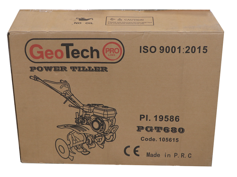 GeoTech-Pro PGT680 - 7 HP Petrol Garden Tiller - 208 cc Engine