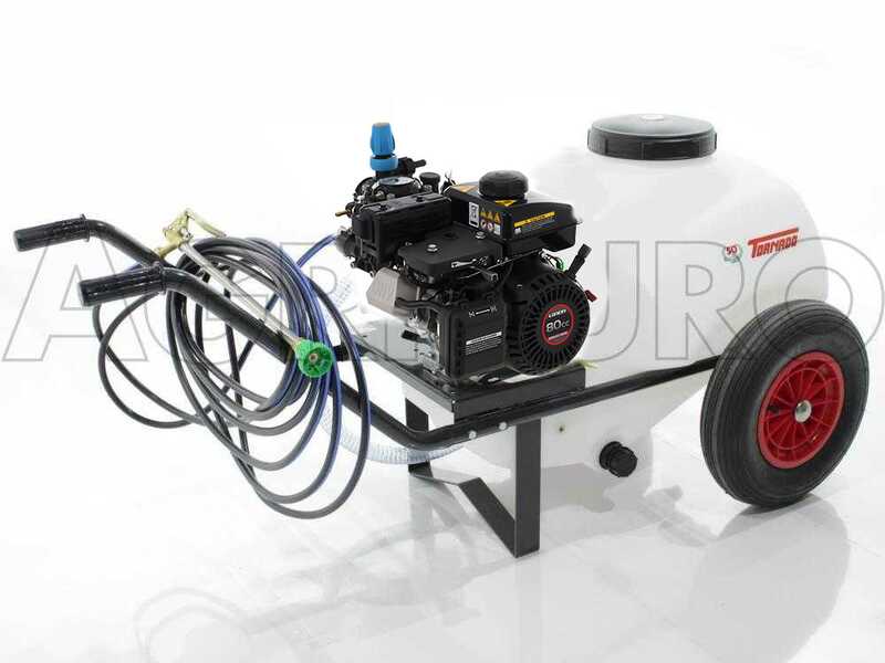 Comet MTP MC 25 Sparyer Pump - Loncin 148F-2 and 80 L Tank Trolley Kit