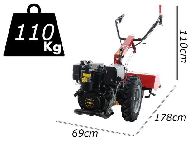 Ginko 706 - Diesel Two-wheel Tractor - Loncin D350F - 8HP
