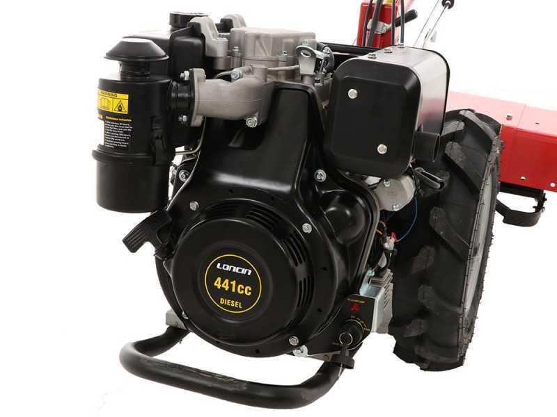 Ginko R710 EKO - Diesel Two-wheel Tractor - Loncin D404F - Electric Start