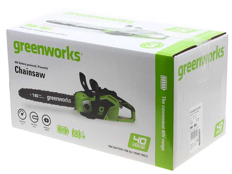 Greenworks GD40CS18 - 40V Electric Chainsaw - WITHOUT BATTERY AND CHARGER