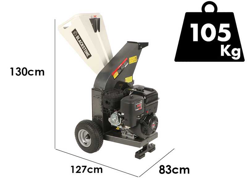 BlackStone DSP 150 BS - Petrol garden shredder - 420cc Briggs &amp; Stratton gasoline engine