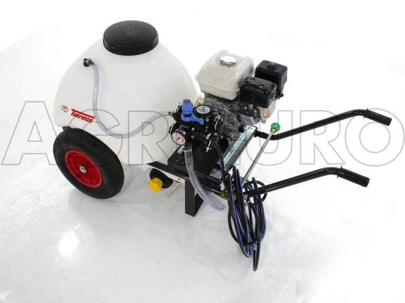 Comet MTP MC 25 Sparyer Pump - Loncin 148F-2 and 120 L tank Trolley Kit