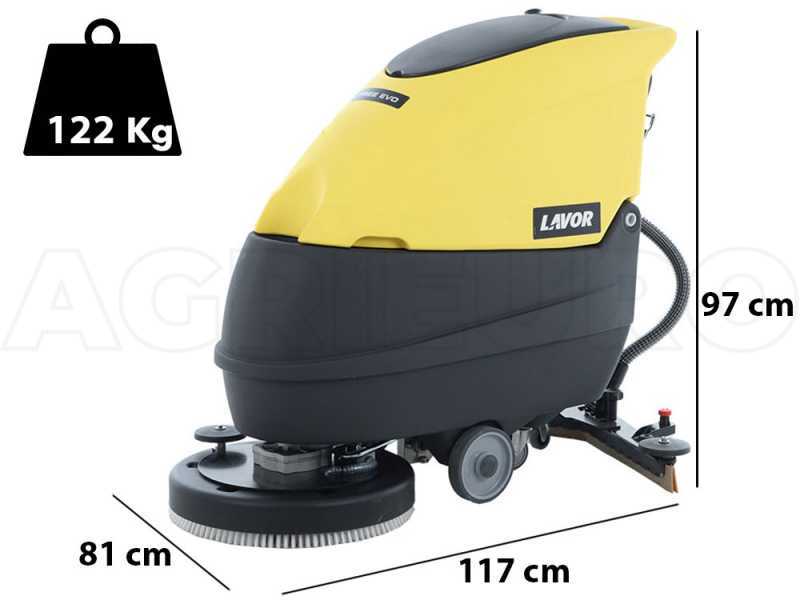 Lavor L5 50BT - Cordless wireless floor washer - 3 in 1: Washes, dries and vacuums