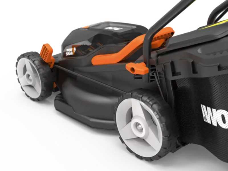 Worx WG779E.1 battery powered electric lawn mower best deal on