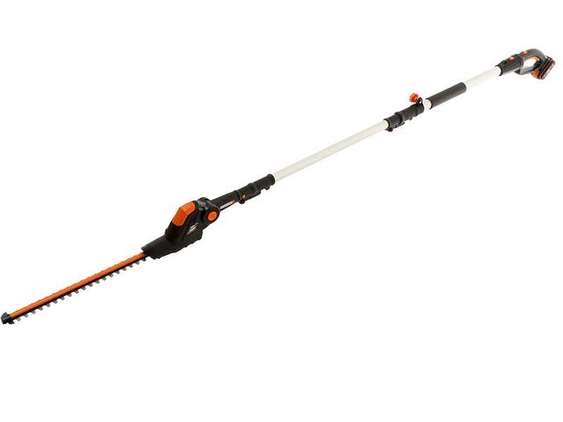 Worx telescopic shop hedge trimmer
