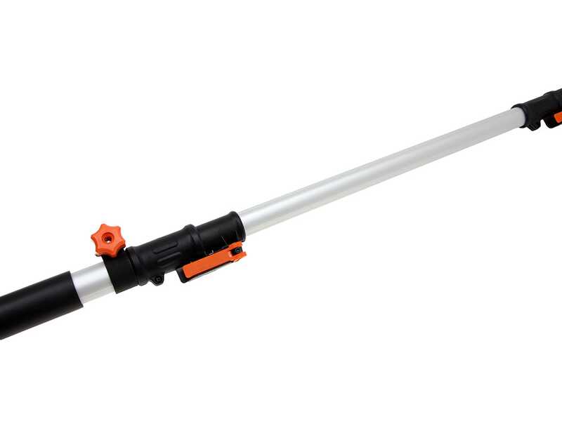 Worx WG252E battery-powered electric hedge trimmer with telescopic extension pole - 20V battery - 45 cm steel blade