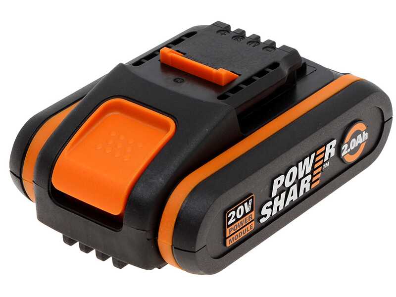 Worx WG252E battery-powered electric hedge trimmer with telescopic extension pole - 20V battery - 45 cm steel blade