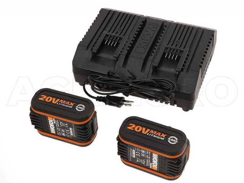 Worx WG743E Battery-powered Electric Lawn Mower - 2 X 20 V 4Ah Batteries