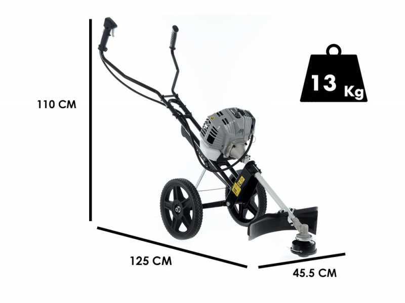 BlackStone BW-CUT 52 - Fuel mix wheeled push brush cutter
