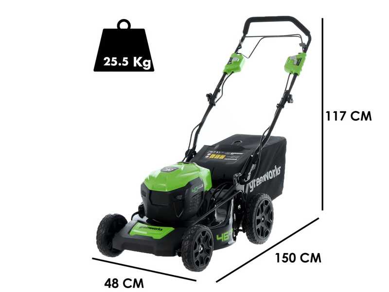 Greenworks GD40LM46SPK4 Battery-powered Electric Lawn Mower 40 V