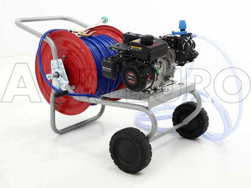 Comet MTP MC 25 Sparyer Pump and Loncin 148F-2 4-stroke Engine and Trolley Kit