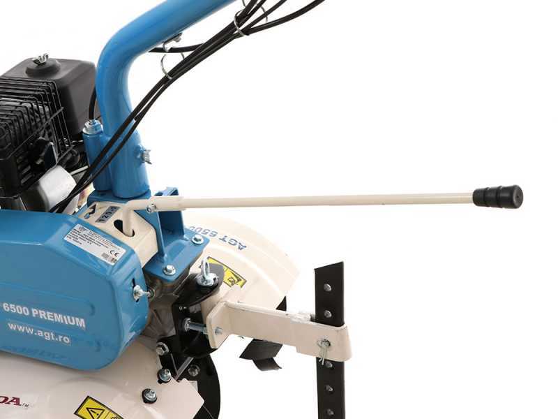 AGT 6500 - 6.5 HP Petrol Garden Tiller - Honda GP200 196cc Engine - 2+1 Reverse Gear Gearbox