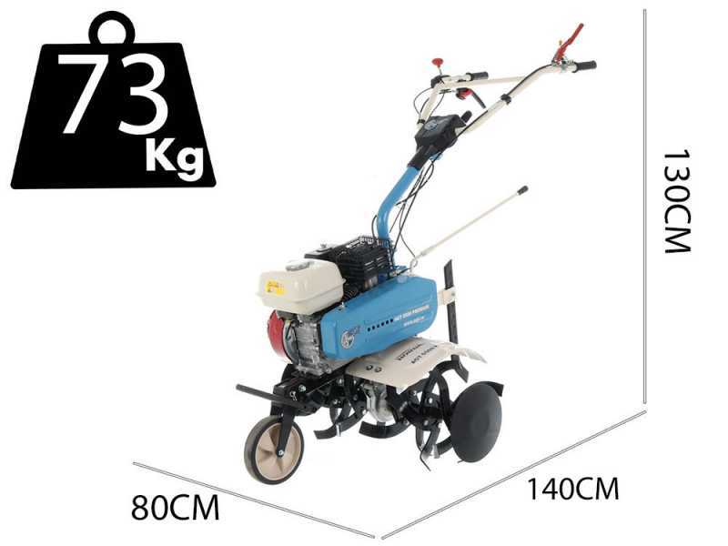 AGT 6500 - 6.5 HP Petrol Garden Tiller - Honda GX200 196cc - 2+1 Reverse Gear Gearbox