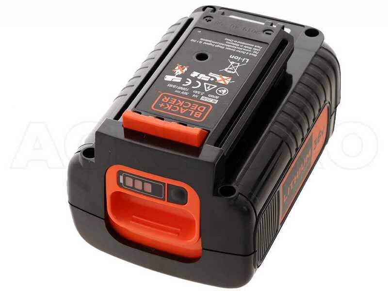 Black and Decker Li-Ion replacement battery (36 V, 2.0 Ah, compatible with  all Black and Decker 36 V devices with a charge level indicator), BL20362.