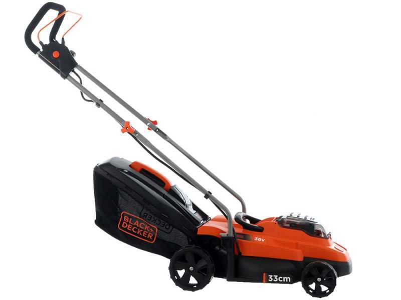 Black Decker BCMW3336L1 QW Battery powered Electric Lawn Mower 36 V 2.5Ah