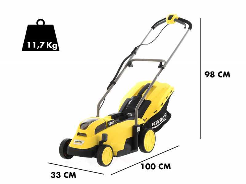 Karcher 33cm cordless lawnmower online