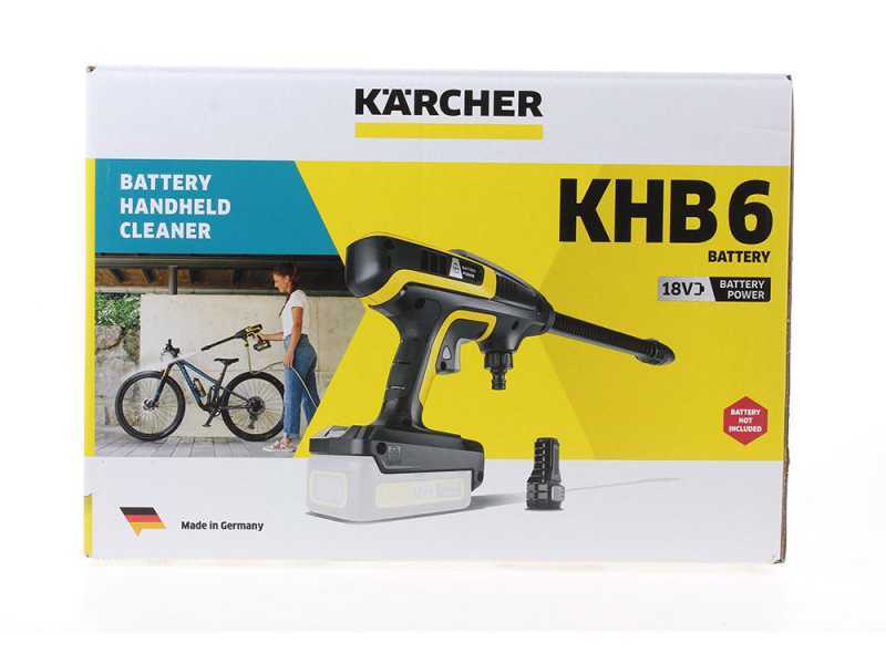 Karcher KHB 6 Battery Pressure Washer Spray Gun with 18V 2.5Ah battery - battery and charger included