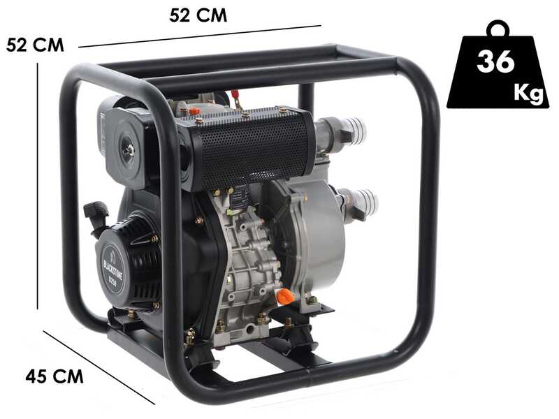 BlackStone BD 5000 - Self-priming diesel motor pump - 50 mm fittings