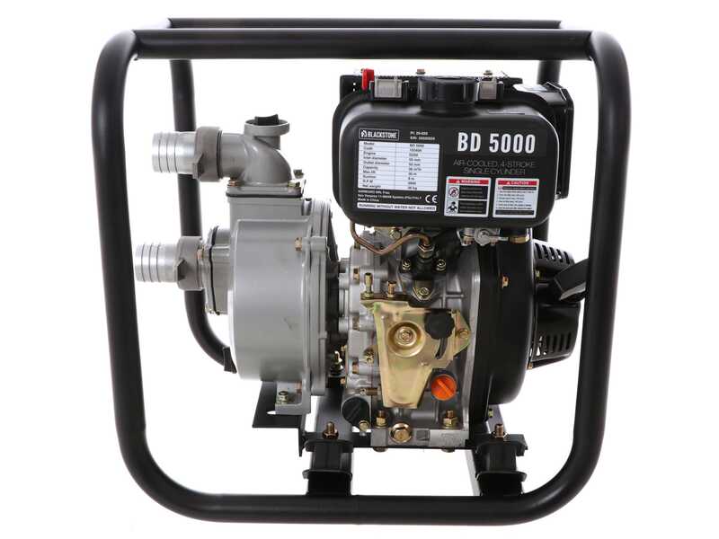 BlackStone BD 5000 - Self-priming diesel motor pump - 50 mm fittings