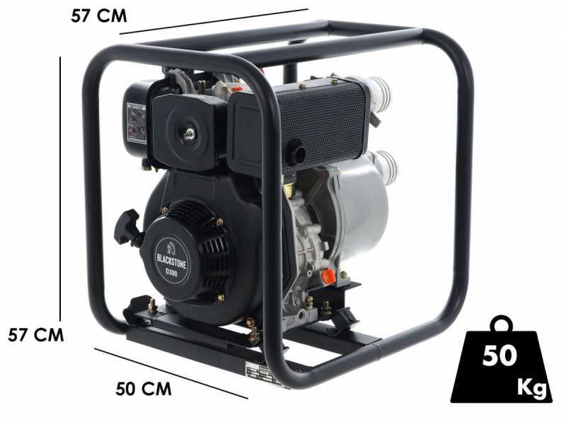 BlackStone BD 8000 - Self-priming diesel motor pump - 80 mm fittings