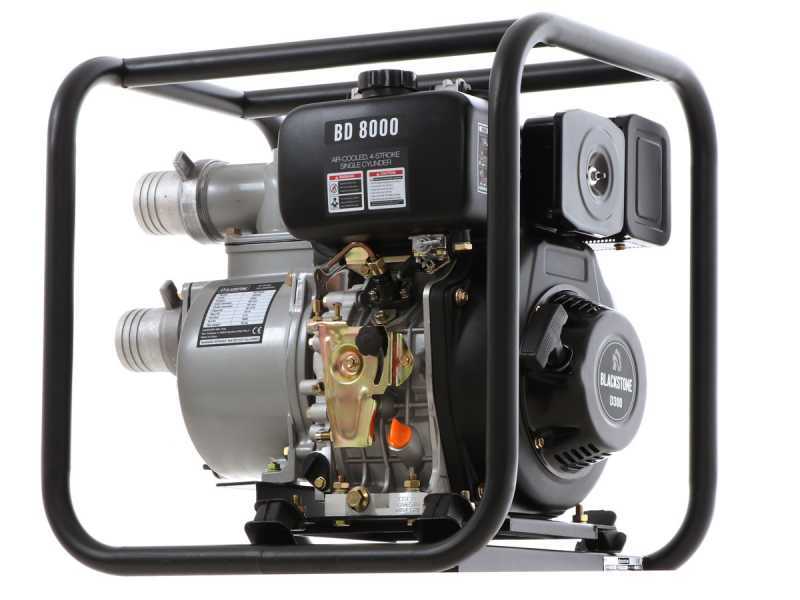 BlackStone BD 8000 - Self-priming diesel motor pump - 80 mm fittings