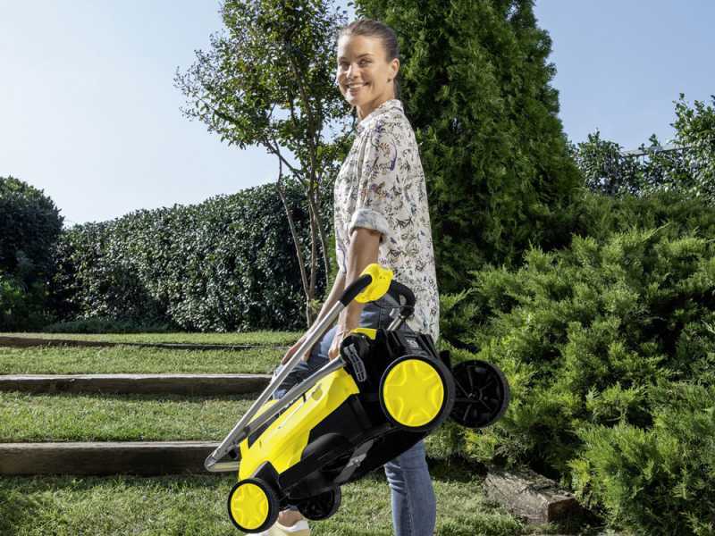 Yellow lawn mower discount