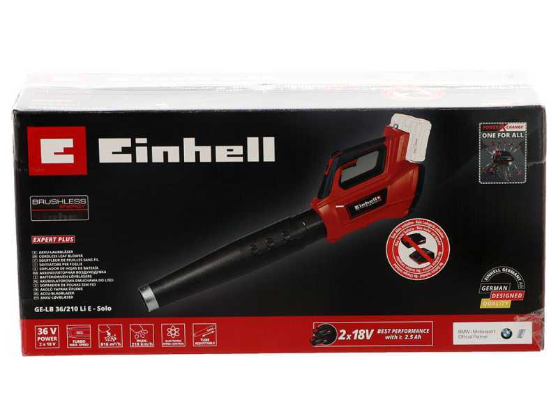 Einhell GE-LB 36/210 Li E TURBO Battery-powered Leaf Blower - 36 V - 2x 18V 4Ah