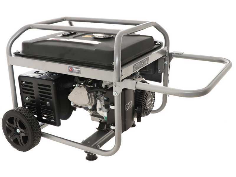 BlackStone BG 6050 - 4.3 kW Wheeled Petrol Power Generator with AVR and Electric Start - DC 4 kW Single-phase