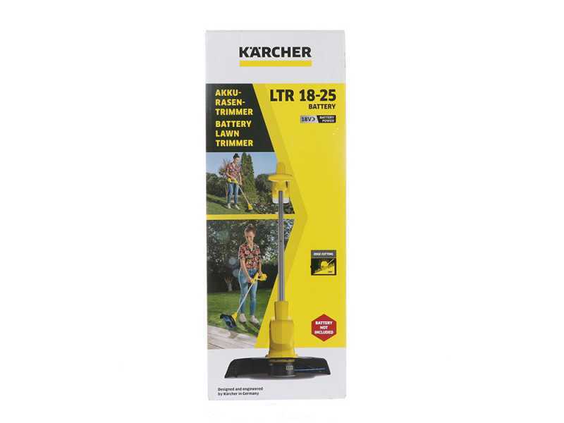 Karcher LTR 18-25 Electric Edge Strimmer - BATTERY AND BATTERY CHARGER NOT INCLUDED
