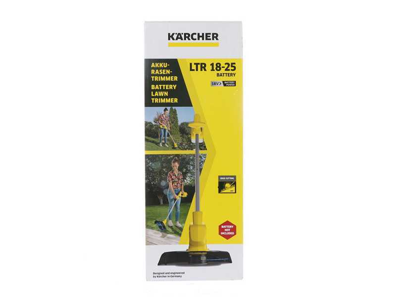 Karcher LTR 18-25 Electric Edge Strimmer - 18V / 2.5 Ah Lithium Battery-powered Brush Cutter