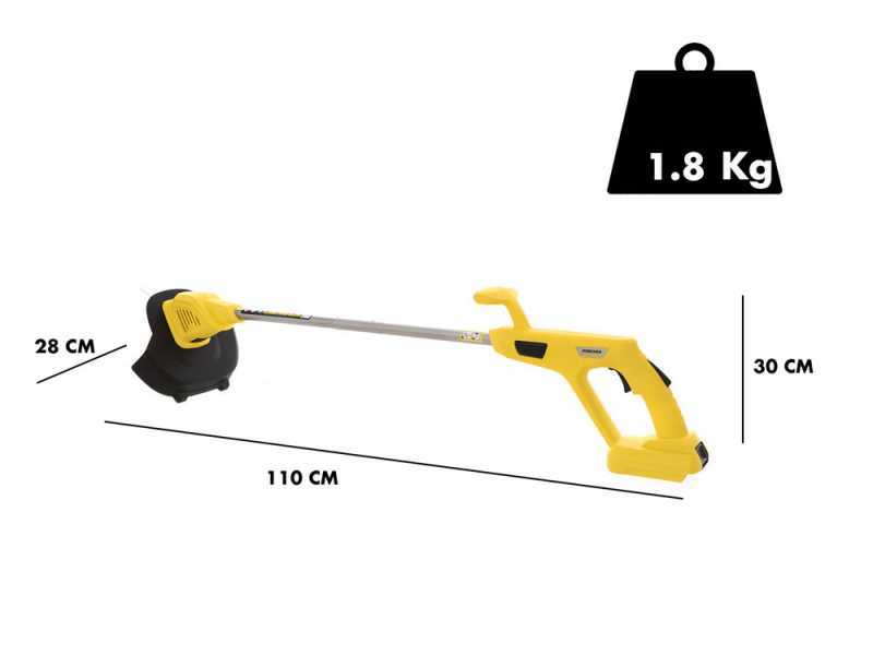 Karcher LTR 18-25 Electric Edge Strimmer - 18V / 2.5 Ah Lithium Battery-powered Brush Cutter